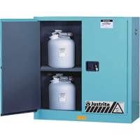 Armoires de s&eacute;curit&eacute; pour acides & produits corrosifs avec doublure ChemCor, 30 gal., 43" x 44" x 18" Auto-Cam