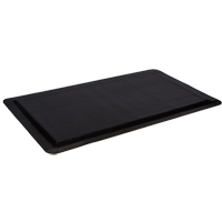 Ergo-Ease Mats, Ribbed, 2' x 10' x 7/8", Black, Rubber/Sponge Auto-Cam