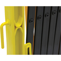Xpandit Barricade, 36" H x 11.5' L, Black/Yellow SAQ195 | Auto-Cam