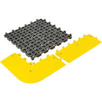 ErgoDeck&reg; General Purpose No. 564 Matting, PVC, 1-1/2' W x 1-1/2' L, 7/8" Thick, Charcoal Auto-Cam