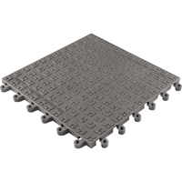 ErgoDeck&reg; Soft No. 566 Matting, PVC, 1-1/2' W x 1-1/2' L, 7/8" Thick, Charcoal Auto-Cam