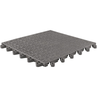 ErgoDeck&reg; Soft No. 566 Matting, PVC, 1-1/2' W x 1-1/2' L, 7/8" Thick, Charcoal Auto-Cam