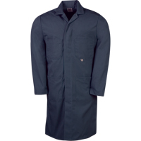 Lab Coats, Poly-Cotton, 40, Navy Blue Auto-Cam
