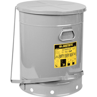 Oily Waste Cans, FM Approved/UL Listed, 21 US gal., Silver Auto-Cam