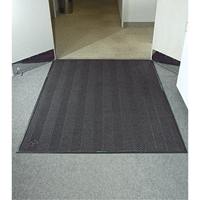 Waterhog&reg; Eco Elite Matting, Wiper/Scraper, 6' x 6' x 3/8", Grey Ash Auto-Cam