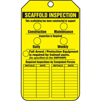 &eacute;tiquettes de s&eacute;curit&eacute; d'inspection et de contr&ocirc;le de l'&eacute;tat de l'&eacute;quipement, Papier cartonn&eacute;, 3-1/8" la x 5-7/8" h, Anglais Auto-Cam