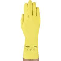VersaTouch&reg; 297 Gloves, Size X-Large/10, 12" L, Rubber Latex, Flock-Lined Inner Lining, 20-mil Auto-Cam