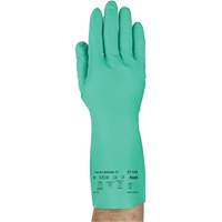 Solvex&reg; 37-145 Gloves, Size Small/7, 13" L, Nitrile, 11-mil Auto-Cam