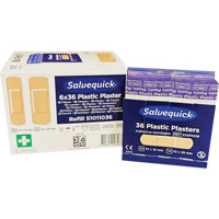 Syst&egrave;mes de distribution de bandages Salvequick - recharges st&eacute;riles, Rectangulaire/carr&eacute;e, Plastique, St&eacute;rile Auto-Cam