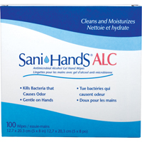 Lingettes antimicrobiennes pour les mains Sani-Hands<sup>MD</sup> ALC, Pochette SAY434 | Auto-Cam
