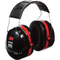 Peltor Optime 105 Series Earmuffs, Headband, 30 NRR dB Auto-Cam