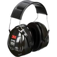 Peltor Optime 101 Series Earmuffs, Headband, 27 NRR dB Auto-Cam