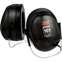 Peltor Optime 101 Series Earmuffs, Neckband, 26 NRR dB Auto-Cam