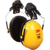 Peltor Optime 98 Series Earmuffs, Cap Mount, 23 NRR dB Auto-Cam