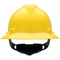 Casques de s&eacute;curit&eacute; &agrave; bordure compl&egrave;te V-Gard, R&eacute;pond aux normes CSA type 1, Suspension Rochet, Non ventil&eacute; Auto-Cam