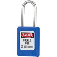 Cadenas de s&eacute;curit&eacute; S31 Zenex, Bleu, Cl&eacute;s identiques, Thermoplastique, Largeur de 1-3/8" Auto-Cam