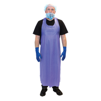 Vinyl Aprons, Vinyl, Blue, 35" W x 45" L Auto-Cam