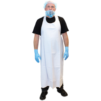 Vinyl Aprons, Vinyl, White, 35" W x 45" L Auto-Cam