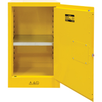 Flammable Storage Cabinet, 12 gal., 1 Door, 23" W x 35" H x 18" D Auto-Cam