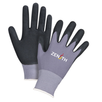 Gants ZX-1 de premi&egrave;re qualit&eacute; compatibles avec les &eacute;crans tactiles, 8/Moyen, R&ecirc;vetement Nitrile/Mousse de nitrile, Calibre 15, Enveloppe en Nylon Auto-Cam