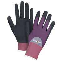 Gants enduits de premi&egrave;re qualit&eacute; ZX-2, 8/Moyen, R&ecirc;vetement Nitrile/Mousse de nitrile, Calibre 18, Enveloppe en Nylon Auto-Cam