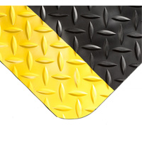 Tapis Smart No 497, Losange, 2' x 10' x 1", Noir/Jaune, PVC/Ur&eacute;thane Auto-Cam