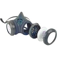 Respirateur à demi-masque assemblé de la série 8000, Élastomère/Thermoplastique, Petit SE880 | Auto-Cam