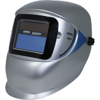 WH40 Variable ADF Welding Helmet, 3.77" L x 1.65" W View Area, 9 - 13 Shade Range, Silver Auto-Cam