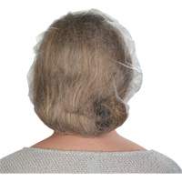 Bonnets bouffants non tiss&eacute;s, Polypropyl&egrave;ne, 21"/Grand, Blanc Auto-Cam