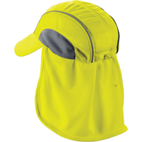 Chapeaux de refroidissement avec voiles pour le cou Chill-Its 6650, Lime haute visibilit&eacute; Auto-Cam