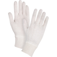 Gants d'inspection de poids moyen, Poly/coton, Poignet Poignet en tricot, Dames Auto-Cam