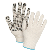 Heavyweight Dotted String Knit Gloves, Poly/Cotton, Single Sided, 7 Gauge, X-Large Auto-Cam