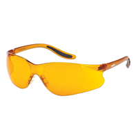 Z500 Series Safety Glasses, Orange Lens, Anti-Scratch, ANSI Z87+/Meets/Exceeds CSA Z94.3 Auto-Cam