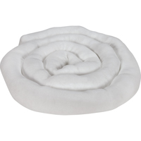 Remblais tubulaire absorbant, Huile seulement, Absorption 45 gal., 3" la x 10' lo, Pqt de 10 Auto-Cam
