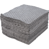 Premium Fine Fibre Sorbent Pads, Universal, 15" x 17", 30 gal. Absorbancy Auto-Cam