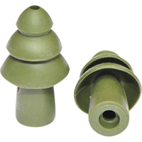 BattlePlugs&reg; Earplugs Replacement Tip, Uncorded, Bulk - Polybag, 24 dB NRR, Medium Auto-Cam