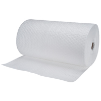 Rouleaux absorbants en fibres fines de calibre industriel, Lourd, 150' lo x 30" la, Absorption 70 gal. Auto-Cam