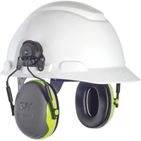 Peltor X Series Earmuffs, Cap Mount, 25 NRR dB Auto-Cam