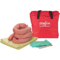Trousse &eacute;conomique de lutte contre les d&eacute;versements, Mati&egrave;res dangereuses, Sac, Absorbance de 5 gal. US Auto-Cam