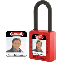Zenex Thermoplastic Photo Padlock Identification Labels Auto-Cam