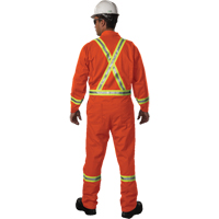 Westex UltraSoft&reg; Unlined Coveralls, Large, Orange Auto-Cam