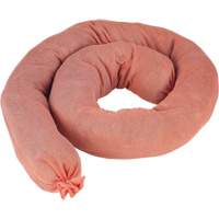 Remblais tubulaires absorbants, Mati&egrave;res dangereuses, Absorption 40 gal., 3" la x 4' lo, Pqt de 25 Auto-Cam