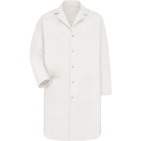 Lab Coat, Poly-Cotton, Small, White Auto-Cam