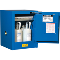 Armoires de comptoir doubl&eacute;es pour rangement de mati&egrave;res dangereuses Chem-Cor, 4 gal., 17" x 22" x 17" Auto-Cam