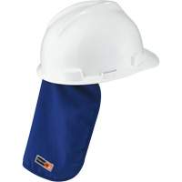 Tampon et voile pour le cou refroidissants et ignifug&eacute;s pour casque de s&eacute;curit&eacute; Chill-Its 6717FR, Bleu Auto-Cam