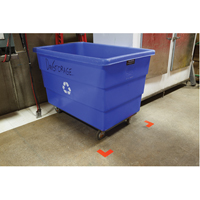 Autocollants pour d&eacute;limitation des coins sur le sol, L, 5" lo x 2" la, Rouge, Polyester Auto-Cam