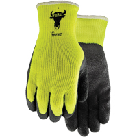 Gants Visibull 330, 7/Petit, R&ecirc;vetement Latex de caoutchouc, Enveloppe en Polyester Auto-Cam