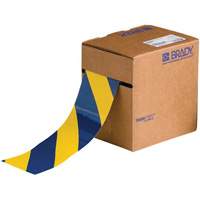 Ruban de marquage pour planchers ToughStripe, 3" x 100', Polyester, Bleu et jaune Auto-Cam