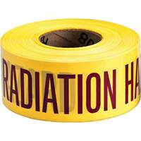 Barricade Tape, English, 3" W x 1000' L, 3 mils, Magenta on Yellow Auto-Cam