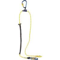 Pole Climber's Adjustable Rope Positioning Lanyard, 1 Legs, 8', CSA Class F, Nylon Auto-Cam